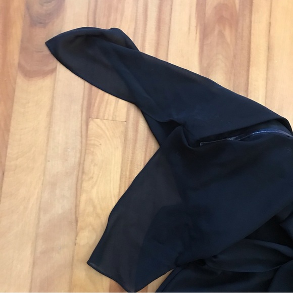 Amsale Ava Dress in Black - Picture 4 of 10